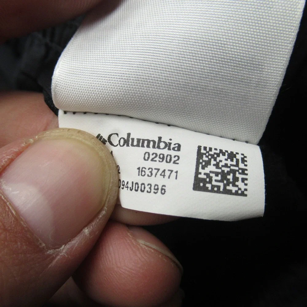 Columbia Swim Shorts Mens XL‎ Black Lined Elastic Drawstring Waist Trunks Board